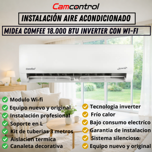 Instalación Aire Acondicionado Split Comfee Inverter 18000 Btu